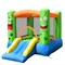 Kids Inflatable Castle Water Slide Outdoor Playhouse with Basketball Hoop